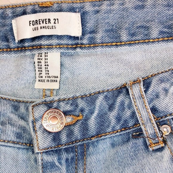 Forever 21 Distressed Cutoff Shorts High Rise 12" - Picture 3 of 6